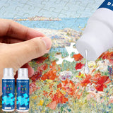 Jigsaw Puzzle Glue Clear With Sponge Head, Replace Puzzle Saver for 3000/3500/5000 Pieces, Suitable for Paper and Wood, Water-Soluble Craft Glue (2 Bottle X 120ML) Unixing