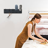 HBCY Creations Black Rustic Coat Rack Wall Mount with 5 Hooks, Solid Pine Wood 24 inch Wall Hooks for Entryway, Mudroom, Hallway, Bathroom - Vintage Farmhouse Style Wall Mounted Towel Rack HBCY Creations