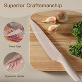 Astercook Knife Set, 13 Pieces Kitchen Knives Set with Healthy Anti-Rust Coating, Dishwasher Safe, Stainless Steel Chef Knife Sets with 6 Blade Guards, Perfect Holiday Gifts for Kitchen Astercook