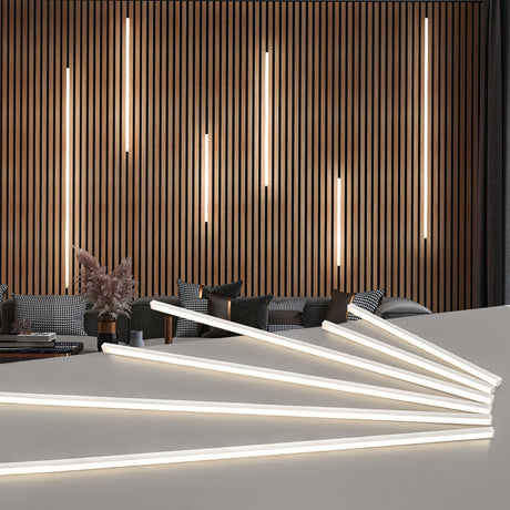 Art3d LED Recessed Lighting Kit - 6pcs Self-adhesive White LED Light with Smart Switch, 3000k Touching Switch Light for Wood Slat Wall Panels, Headboards, Stairs, Home decor, Under Cabinet Strip Light Art3d