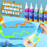 AKMADM Magic Water Elf Toy Kit for Kids - Aqua Fairy Water Gel Kit - 20 Colors*60ml Squishy Maker Set - 18 Shape Molds - Arts & Crafts Water Elf Creation kit - Children's DIY Marine Life (20 Colors) AKMADM