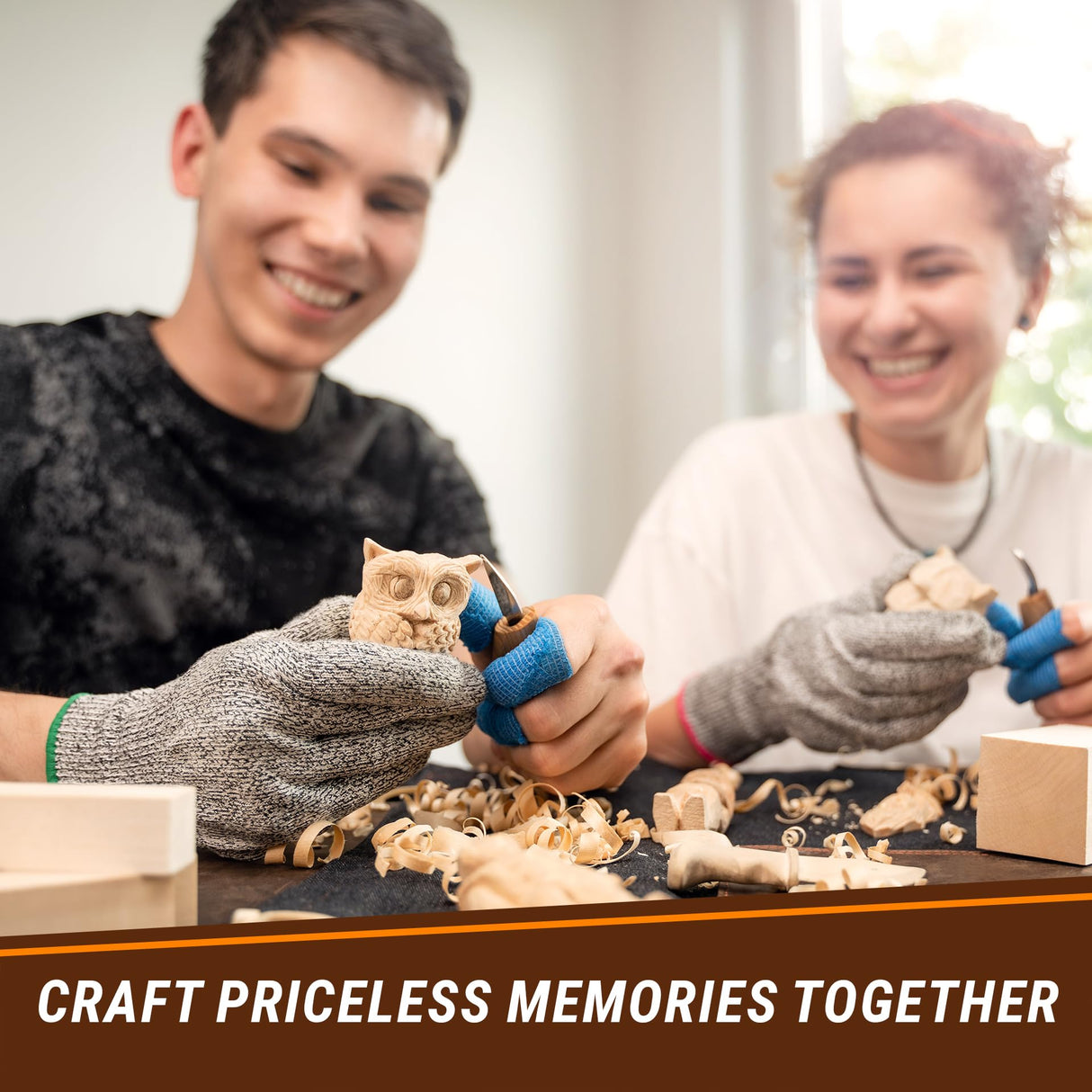 BeaverCraft Basswood Carving Blocks BW20 pcs Large Bass Wood Blocks for Wood Carving Whittling Wood for Carving - Blank Wooden Blocks for Crafts 6"х2" Carving Wood Kit - Soft Unfinished Wood BeaverCraft