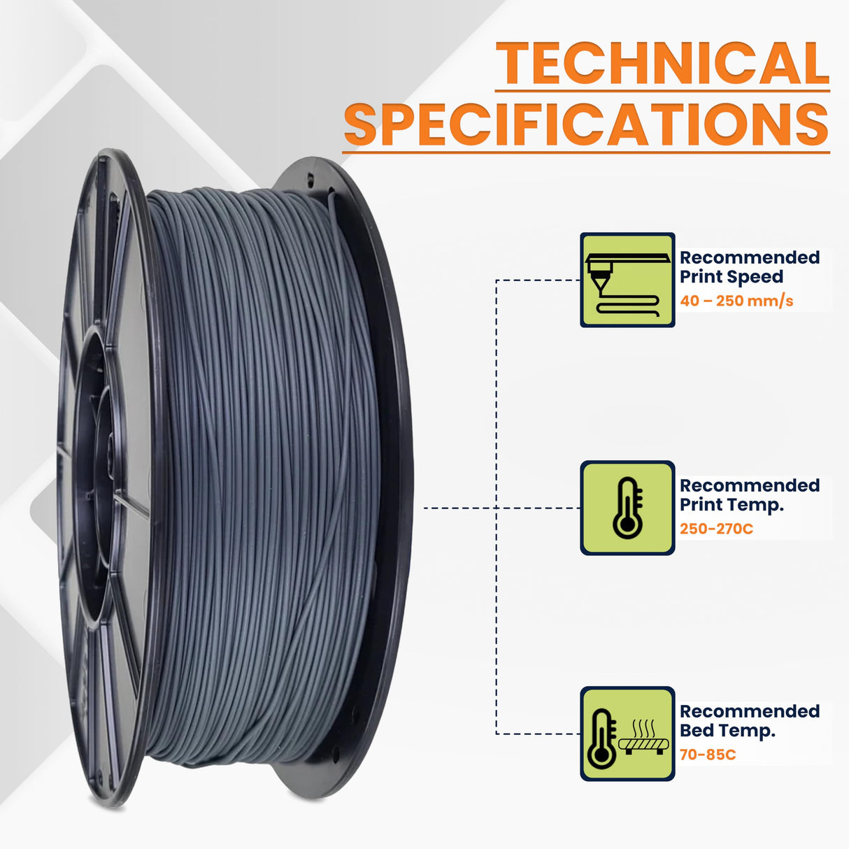 3D-Fuel Tough Pro PCTG Filament for 3D Printing, Better Than PETG Filament, Made in The USA, 3D Printer Filament, Dimensional Accuracy +/- 0.02 mm, 1.75mm, 1 kg Spool, Charcoal Gray 3D-FUEL FUELING YOUR CREATIVITY
