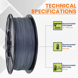 3D-Fuel Tough Pro PCTG Filament for 3D Printing, Better Than PETG Filament, Made in The USA, 3D Printer Filament, Dimensional Accuracy +/- 0.02 mm, 1.75mm, 1 kg Spool, Charcoal Gray 3D-FUEL FUELING YOUR CREATIVITY