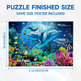 Nattork Jigsaw Puzzles 500 Pieces for Adults, Families (Sea World) Pieces Fit Together Perfectly Nattork