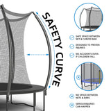 ALTLER 12FT Trampoline Enclosure Net Outdoor Jump for Kids and Adults Round ASTM Approved ALTLER