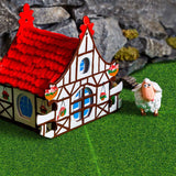 KISEER 6 Pack Fairy Garden Grass 6 x 6 Inches Miniature Artificial Craft Grass for Dollhouse Ornament DIY Decoration KISEER