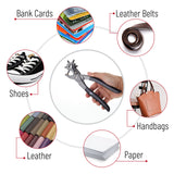 UNCO- Leather Hole Punch Tool, Multi Hole Sizes for Belts and Leather UNCO