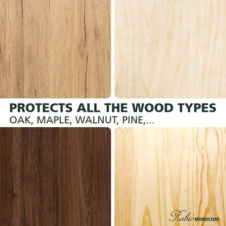 Rubio Monocoat Wood Oil Finish Sample - Pure | Oil Plus Part A | Quick-Dry, Eco-Friendly Linseed Wood Oil for Indoor Use | Ideal for Sampling Oil Plus 2C & Touch Ups | 100 mL Rubio Monocoat