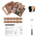 Tonecheer Wooden Music Box Puzzle for Adults,DIY Rotating Music Box Kit 3D Creative Musical Puzzle Crafts Model Building Kits Desk Decor for Teens Kids Birthday Gift (Cats Family) Tonecheer