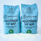 American Soy Organics Millennium Wax - 10 lb Bag of Natural Soy Wax for Candle Making American Soy Organics