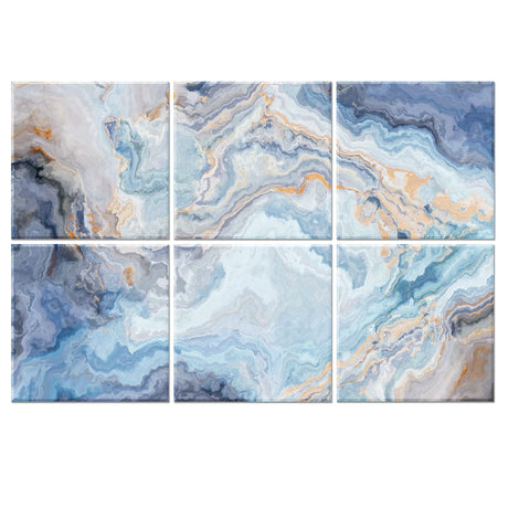 Ruonin.X 6 Pack Decorative Art Acoustic wall panels,Better Acoustic Treatment than foam, Premium Sound Absorbing and Soundproof wall panels for Recording studios and homes, 72"x48" inch—Flowing Colors Ruonin.X