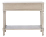 Safavieh Home Collection Tate Greige 2-Drawer Bottom Shelf Console Table Safavieh