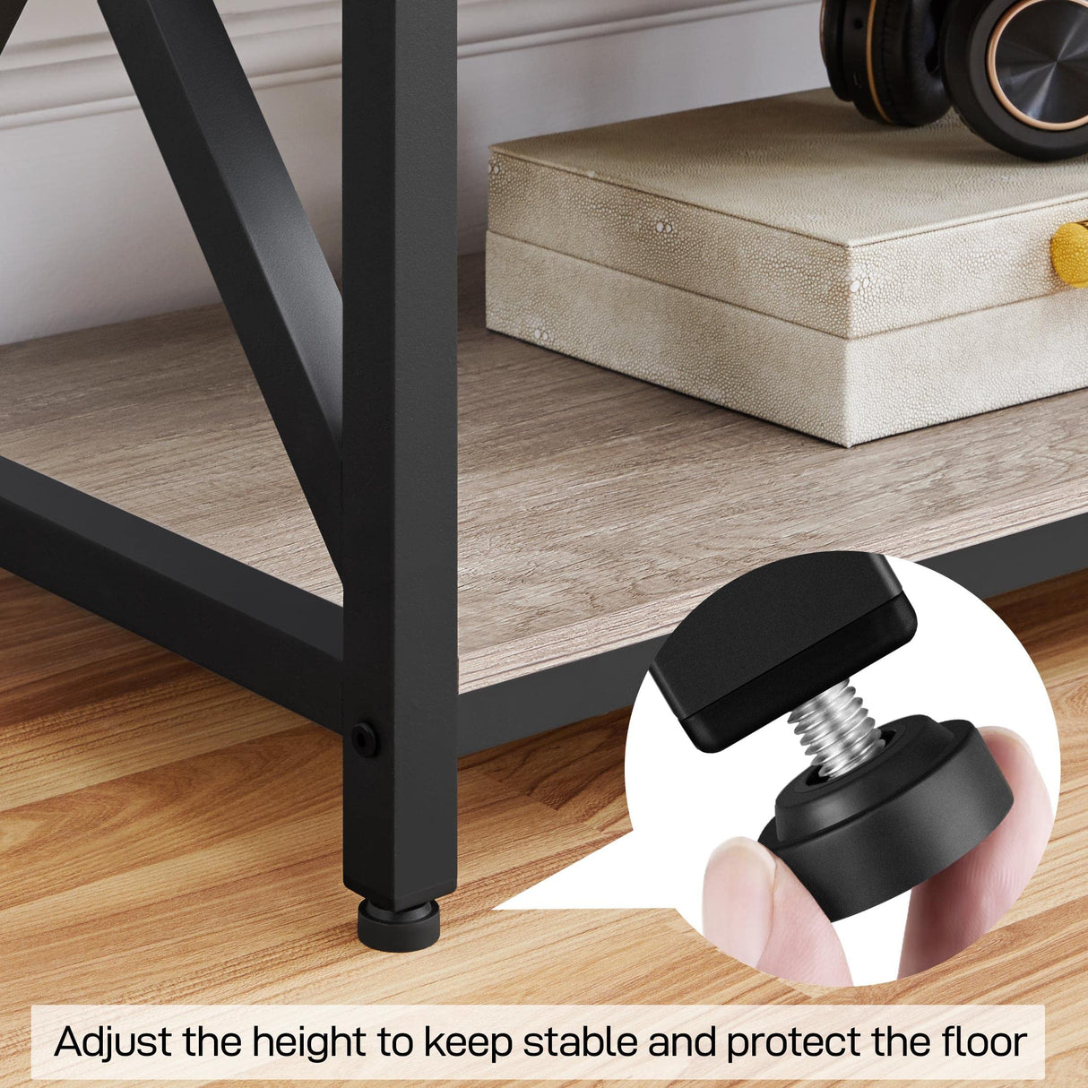 Yaheetech TV Stand for 70 Inch TVs, Industrial Media Entertainment Center with 3-Tier Storage Shelves, 63" TV Console with Metal Frame for Living Room, Gray Yaheetech