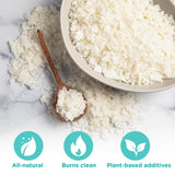 Hearts & Crafts Candle Wax - Soy Wax for Candle Making Kit - 10 lbs Wax Flakes, 100 Pieces 6-Inch Candle Wicks, 2 Metal Centering Devices - Soy Candle Wax Bulk and DIY Candle Making Supplies Hearts & Crafts