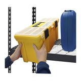 Edsal TRK-482478W5 Black Steel Shelving, 78" Height x 48" Width x 24" Depth EDSAL