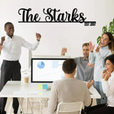 Family Name Metal Sign, Custom Name Sign, Custom Last Name Plaque, Last Name Sign, Established Last Name Sign, Metal Monogram, Family Gift, Contemporary Wall Sign, Established Signs, Family Gift Bosfori