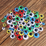 UPINS 1000 Pcs Self Adhesive Googly Wiggle Eyes for DIY, Multi Colors and Sizes Craft Sticker Eyes UPINS