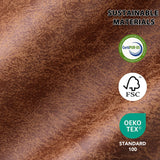 EONIX Classical Large Power Lift Recliner Chair for Elderly with Heat and Massage, Dual Motor Lay Flat Electric Lift Chair Recliner for Adults, Living Room, Bedroom, SLRY005061, Nut Brown EONIX