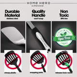 Home Hero 41 Pcs Stainless Steel Kitchen Utensils Set - Nonstick Stainless Steel Cooking Utensils Set - Heat Resistant Kitchen Essentials & Metal Kitchen Gadgets (41 Pcs Set) Home Hero