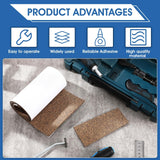 Cork Rubber Vise Jaw Lining 36 Inch Long 5.91 Inch Wide 1/8 Inch Thick Soft Vise Jaw Pads Rubber Cork Sheet Covers for Woodworking Vise Lining Clamp Faces (with Pressure Sensitive Adhesive) Sumind