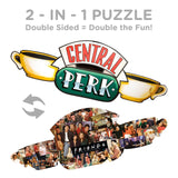 AQUARIUS Friends Central Perk Puzzle (2-Sided Shaped 600 Piece Jigsaw Puzzle) - Glare Free - Precision Fit - Officially Licensed Friends TV Show Merchandise & Collectibles - 34x12 in AQUARIUS