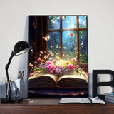 Yunruily Butterfly Book Paint by Number Adult-Butterfly Canvas Paint by Numbers for Adults,Flowers Paint by Number Kits on Canvas for Gifts Home Wall Decor(16x20inch) Yunruily