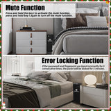 HARDROCK [ 2 Guns Capacity Gun Safe for Pistols, Biometric Wall Mounted Handgun Safe Box for Desk, Bedside,Truck，Drop Down Quick Access Security Safe with Fingerprint Keypad Lock for Home nightstand HARDROCK