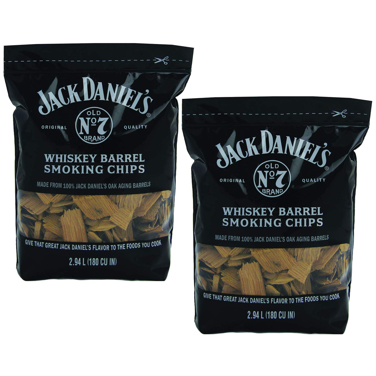 Jack Daniels 01749 Wood BBQ Smoking Chips (2 Pack) Jack Daniel's