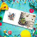 MaiYiYi 6 Pack DIY Frog Diamond Painting Greeting Cards Kit, Ladybug Diamond Art Greeting Cards, Butterfly Diamond Painting Cards for Family Friends Holiday Birthday MaiYiYi