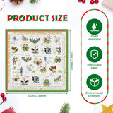 Geyee 100 Pcs 12 Days of Christmas Napkins Holiday Paper Napkin Disposable Guest Funny Towel Cocktail 2 Ply Xmas Decoupage Napkins Bulk Geyee