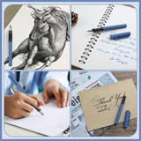 GC QUILL Calligraphy Pen Set 74pcs- 8 Calligraphy Fountain Pens with Varied Nibs, 66 Ink Cartridges(14 Colors)-Writing, Drawing, Calligraphy Practice for Beginner GC-F866 GC QUILL