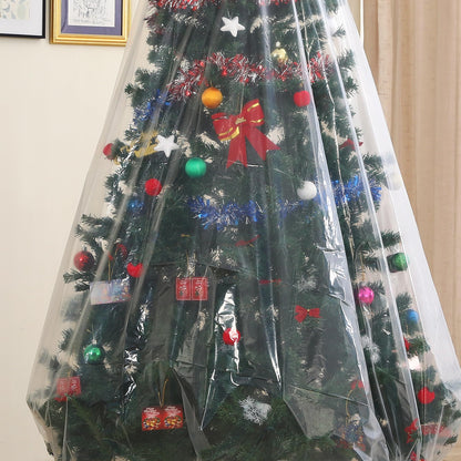 Liyaomix Christmas Tree Removal Bag, Clear 9ft x 6ft Christmas Tree Disposal Bag Waterproof for Upright Storage