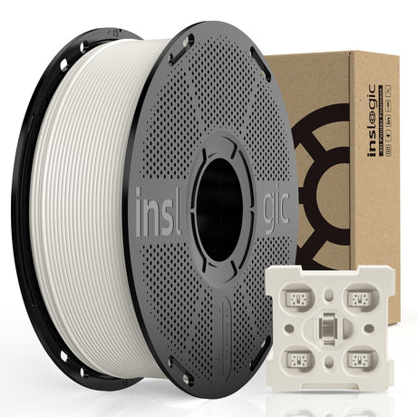 Inslogic ABS FR V0 Filament 1.75mm, Flame Retardant 3D Printer Filament, V0 Grade, Low Warping, Impact Resistant, 1kg Spool (2.2 lbs), Dimensional Accuracy ±0.03mm (Natural) Inslogic