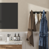 VERTORGAN Coat Hooks Wall Mounted, Wooden Hat Rack with 4 Hooks for Entryway, Bathroom,Bedroom(Black) VERTORGAN