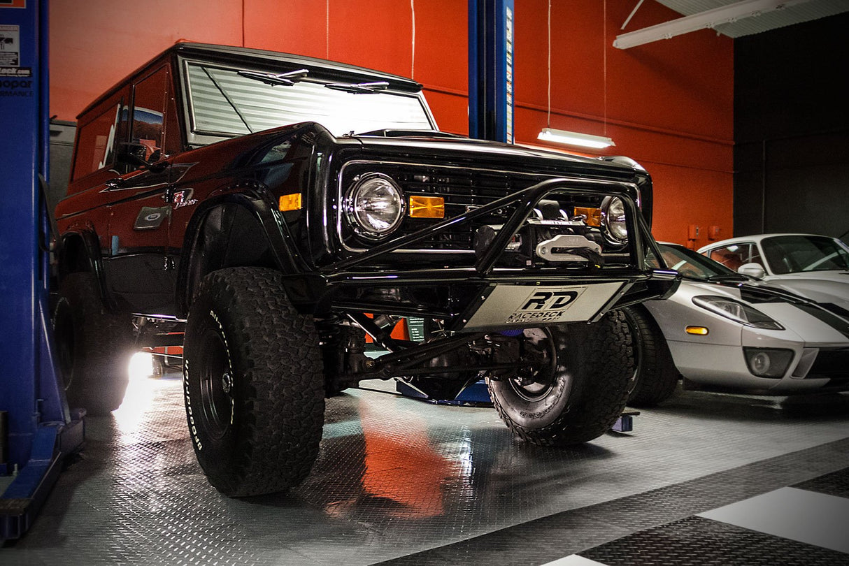 Big Floors RaceDeck Diamond Plate Design, Durable Interlocking Modular Garage Flooring Tile (48 Pack), Graphite Big Floors