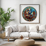 Wooden Puzzles for Adults - The Dragon's Library Wooden Jigsaw Puzzles for Adults Kids, Unique Shaped Challenging Animal Adult Puzzles，Creative Gifts Family Game 8.5 * 8.5in 100pcs Purdicra