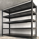 Howzone 60" W Garage Shelving Heavy Duty Metal Shelving 3000LBS Storage Shelves Adjustable 5 Tier Metal Shelves for Storage Industrial Shelves for Garage, Warehouse, 24.2" D x 60'' W x 72'' H Howzone