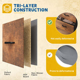 DWVO Dresser with 9 Drawers - Fabric Storage Tower, Organizer Unit for Living Room, Hallway - Sturdy Steel Frame, Wooden Top & Easy Pull Fabric Bins DWVO