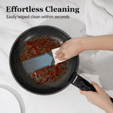 SODAY 15Pcs Pots and Pans Set Non Stick, Cookware Sets with Detachable Handle, Nonstick RV Kitchen Cooking Tools Removable Handles, Oven Safe, Induction Fast, Stackable Induction Cookware,Black SODAY