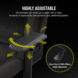 Corsair T3 Rush Fabric Gaming Chair (2023) – Racing-Inspired Design – Soft Fabric Exterior – Padded Neck Cushion – Memory Foam Lumbar Support – Adjustable Seat Height – Charcoal Corsair