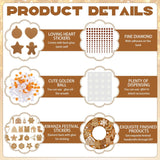 472 Pcs DIY Christmas Craft Kits Xmas Tree Wreath Craft Gingerbread Men Bell Snowflakes Wreath Arts Christmas Hanging Ornaments with Gingerbread Houses Gift Boxes Sticker for Xmas Indoor Outdoor Decor Wavwavw