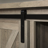 Walker Edison Richmond Modern Farmhouse Sliding Barn Door TV Stand for TVs up to 65 Inches, 58 Inch, Grey Wash Walker Edison
