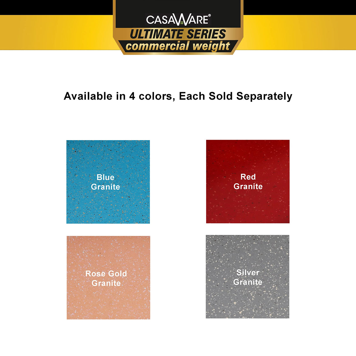 casaWare 3pc Ultimate Commercial Weight Cookie Sheet Set, Two 15 x 10-Inch Pans, One 13 x 9-Inch-Inch Pan (Blue Granite) casaWare