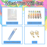 Yunruily Butterfly Book Paint by Number Adult-Butterfly Canvas Paint by Numbers for Adults,Flowers Paint by Number Kits on Canvas for Gifts Home Wall Decor(16x20inch) Yunruily