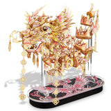 Piececool 3D Metal Puzzles for Adults, Chinese Lucky Dragon DIY Model Building Kits Challenging Brain Teaser 3D Puzzles DIY Assembling Crafts Best Gfits Home Decor Piececool