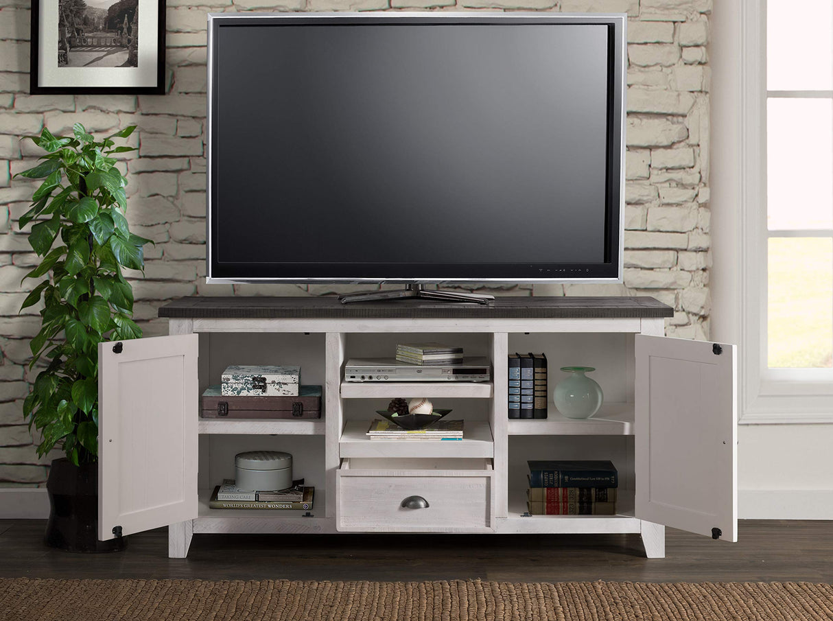 Martin Svensson Home Monterey TV Stand, White with Grey Top Martin Svensson Home