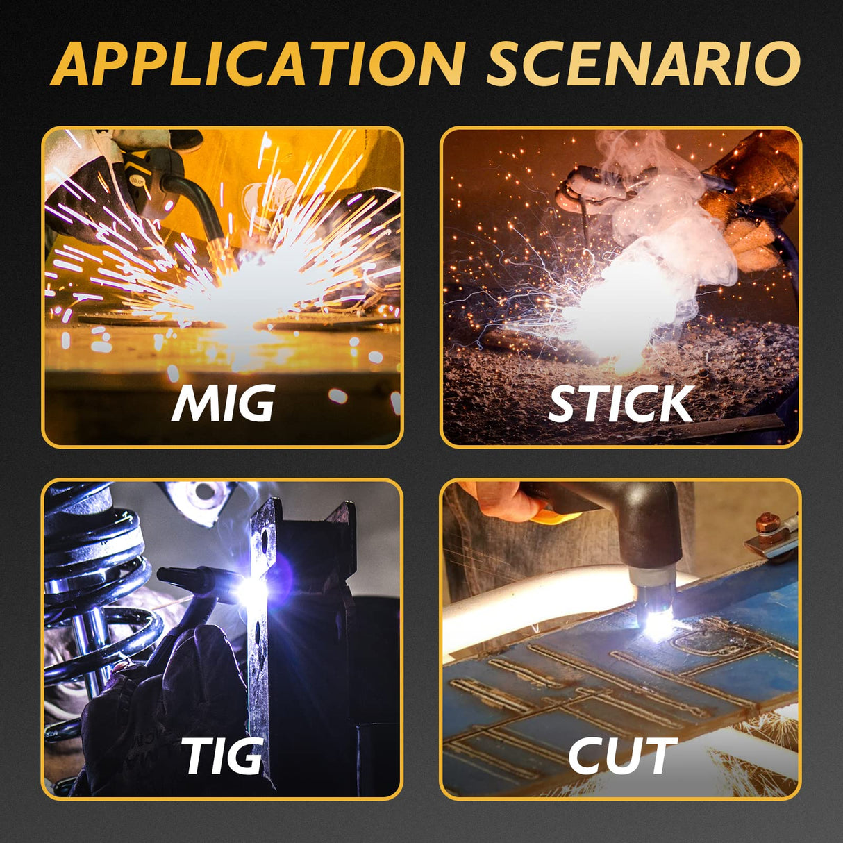 TOOLIOM Large Viewing 3.94"x3.66" Welding Helmet True Color Auto Darkening Welding Mask Solar Powered Shade 4/5-9/9-13 Welder Helmet for TIG MIG Stick Cut Grind TOOLIOM