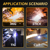 TOOLIOM Large Viewing 3.94"x3.66" Welding Helmet True Color Auto Darkening Welding Mask Solar Powered Shade 4/5-9/9-13 Welder Helmet for TIG MIG Stick Cut Grind TOOLIOM