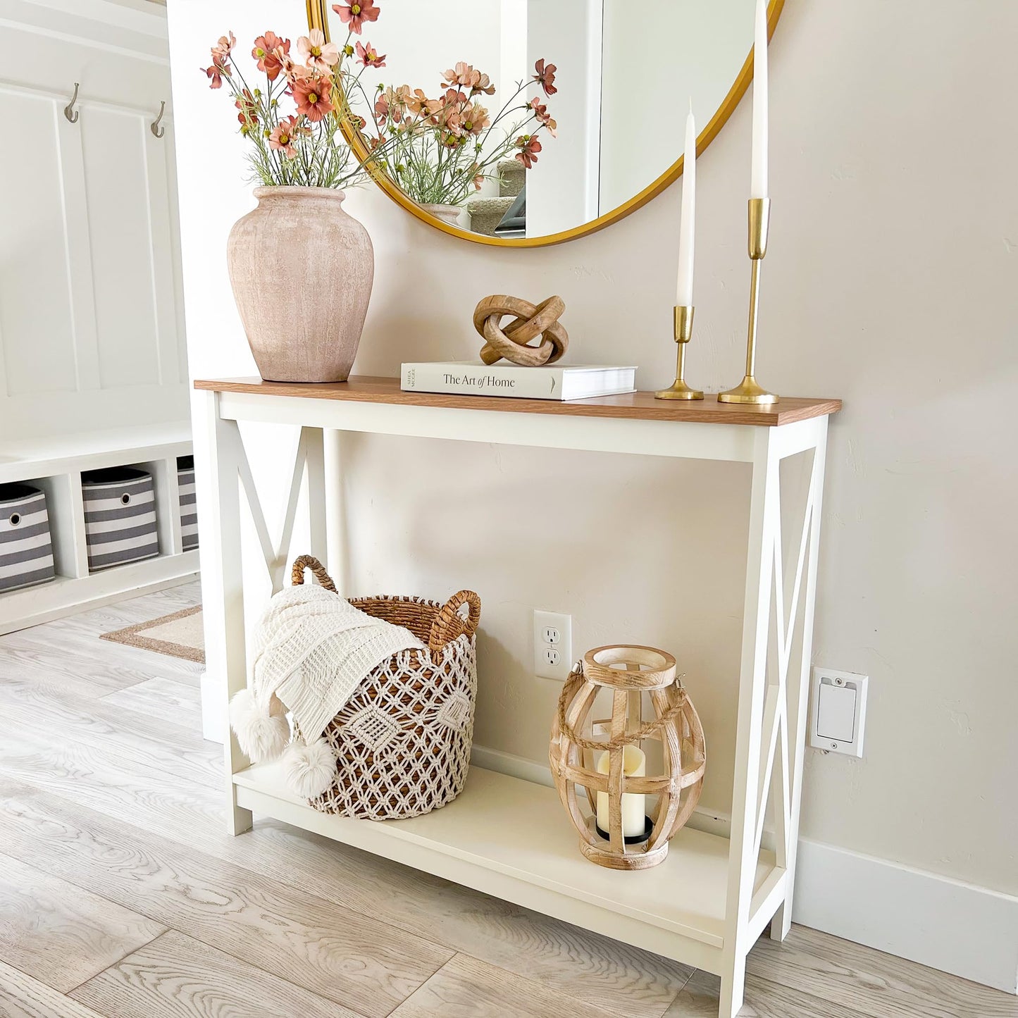 PHI VILLA Console Tables for Entryway - Narrow Sofa Tables for Living Room, Entryway Table - WoodArtSupply